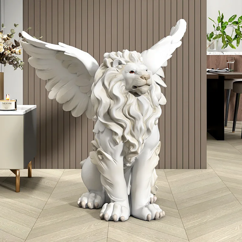 

Light Luxury Grand Large Lion Living Room Floor Decoration Sculpture Decoration