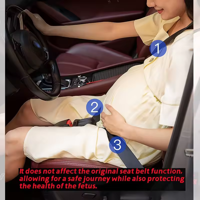 Close up of the Pregnancy Seat Belt high-strength hook.