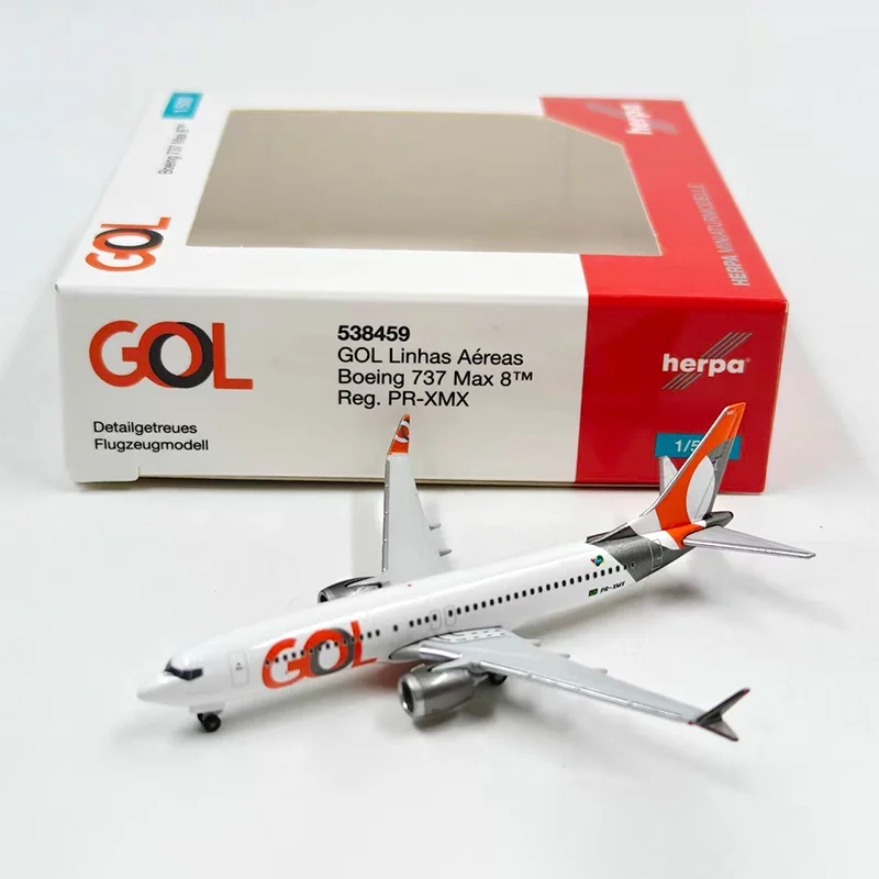 

herpa Diecast Alloy 1:500 Scale Boeing 737 B-737 MAX 8 538459 Airplane Model For Display Collections