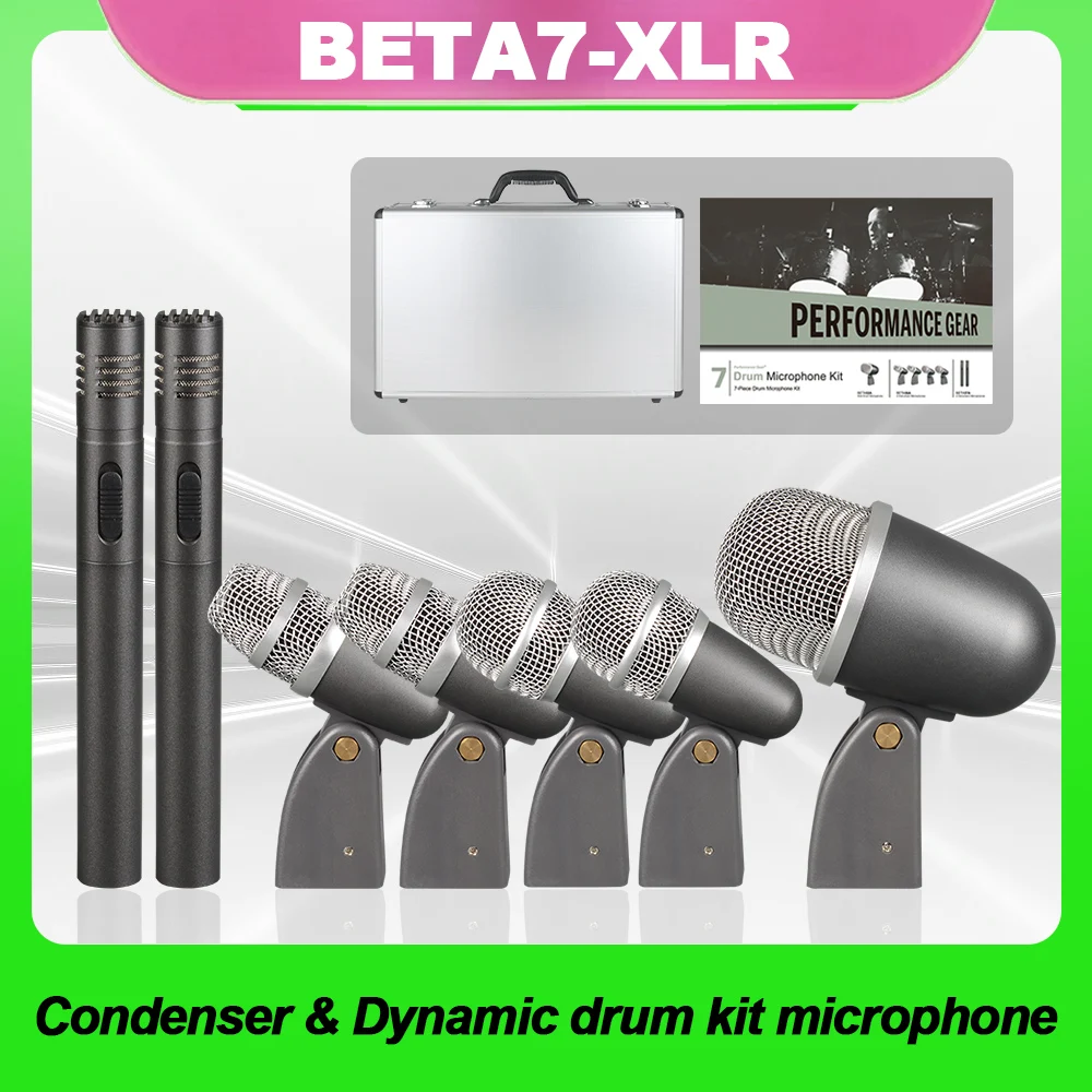 

Beta7-XLR metal drum microphone with advanced recording effect