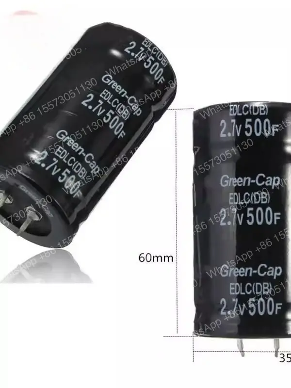 2.7V500F Farad capacitor 2.7v500f 35 * 60 car capacitor 2.5V500F
