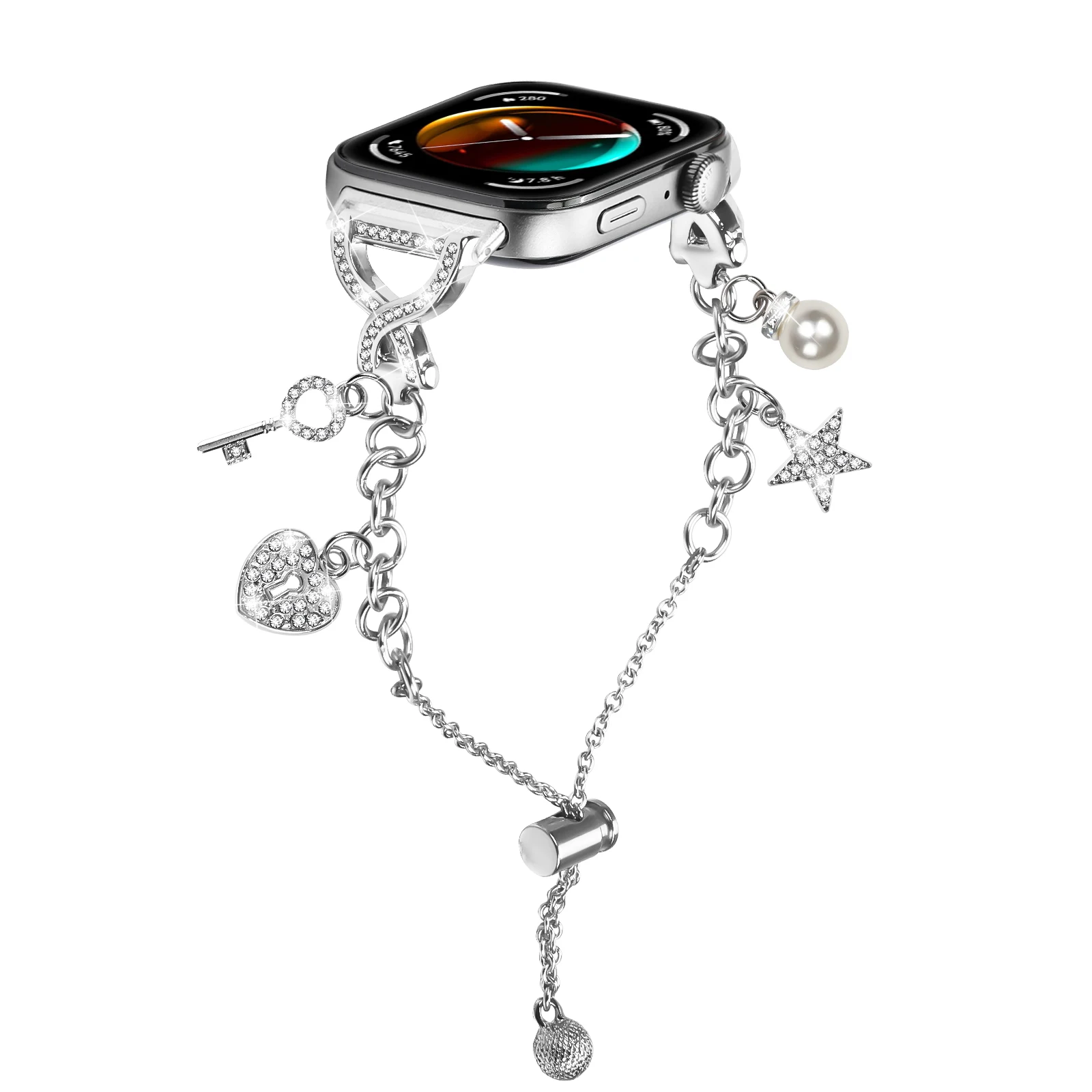 For Huawei Watch Fit 3 4 4Pro Strap Stainless Steel band Women Lady X-Shape Chain Metal Bracelet Correa for Huawei fit 5 5pro