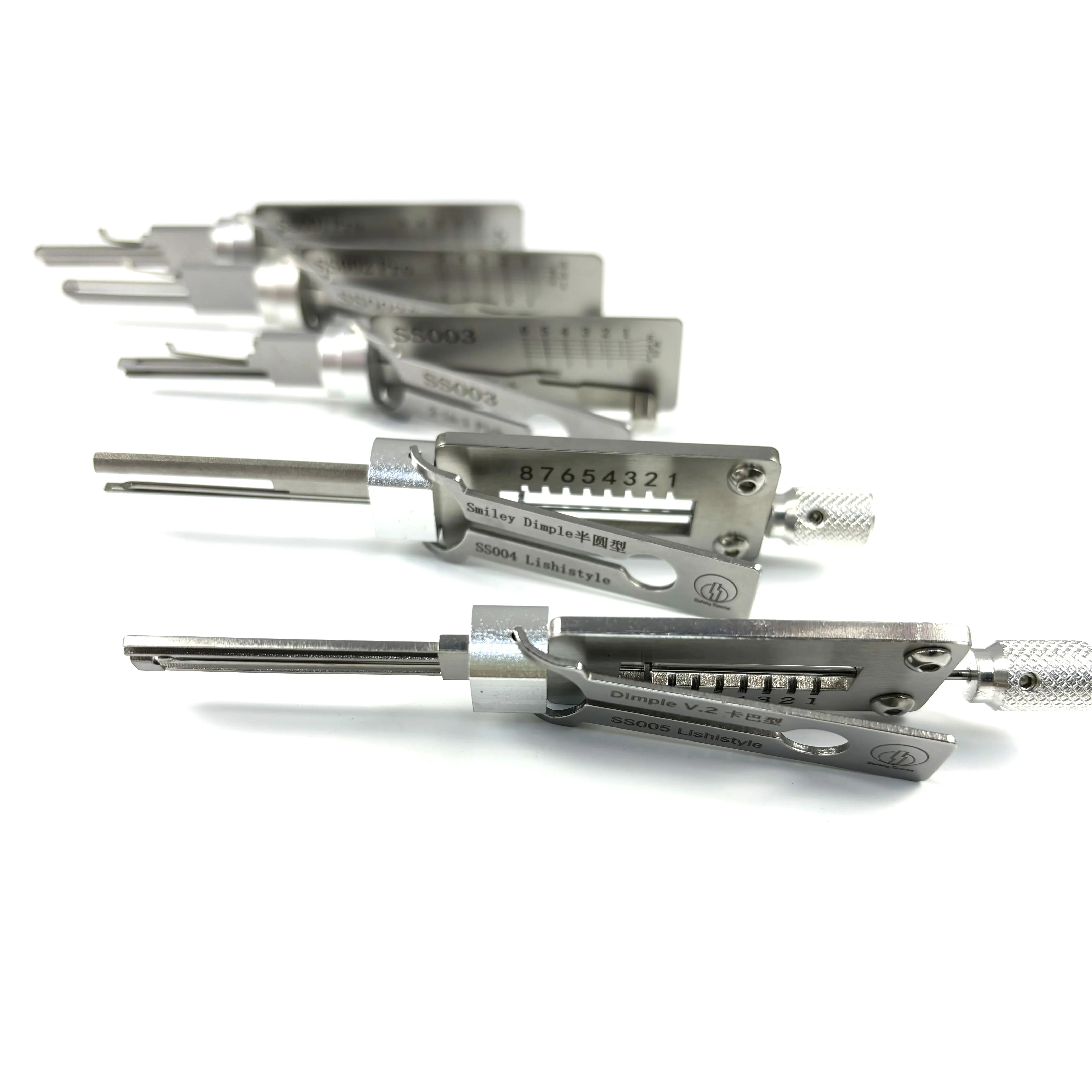 Lishi 2 IN 1 Door LockTools ,Professional Locksmith Kit ,SS001 SS002 SS003 SS004 SS005 Decord and Pick Set,Beginner Training Kit