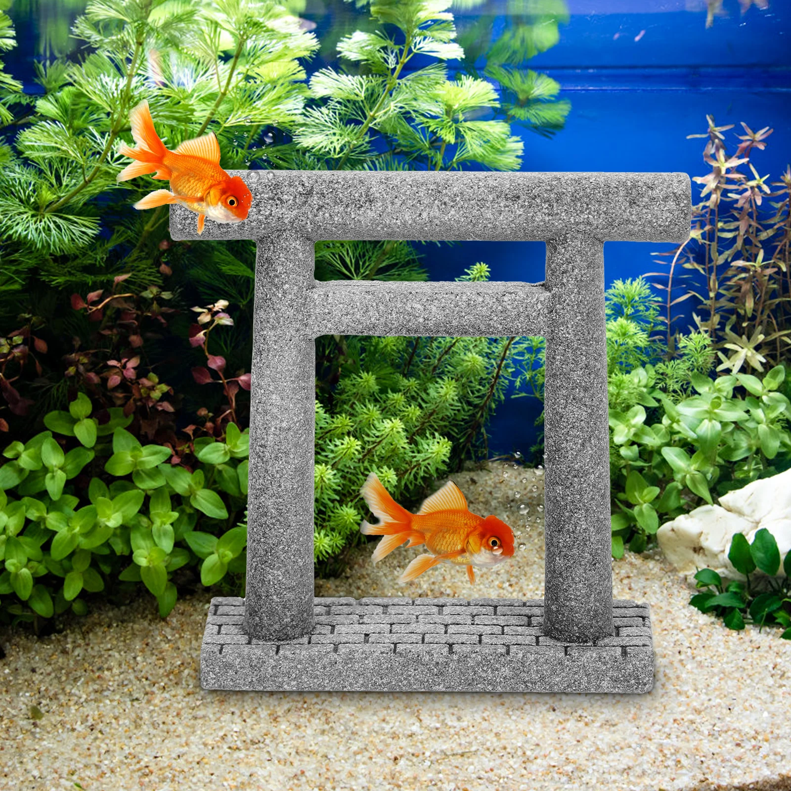 

Mini Stone Gate Crafts Durable Mini Gate Bird nament for Garden Micro L Decorations Tiny House Supplies