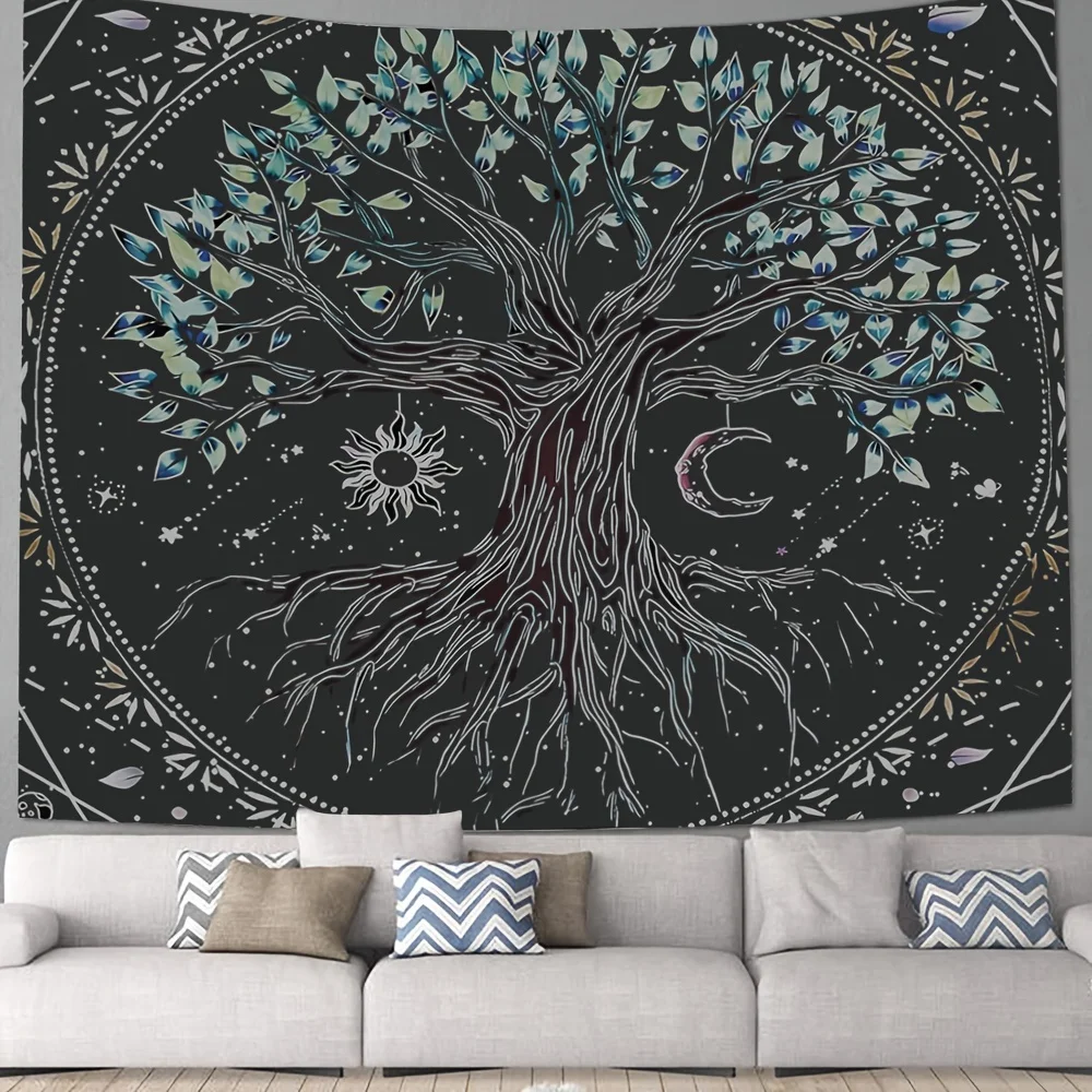 

1pc Tree Of Life Tapestry, Tapestry Wall Hanging Wall Decoration, Home Decor For Living Room & Bedroom