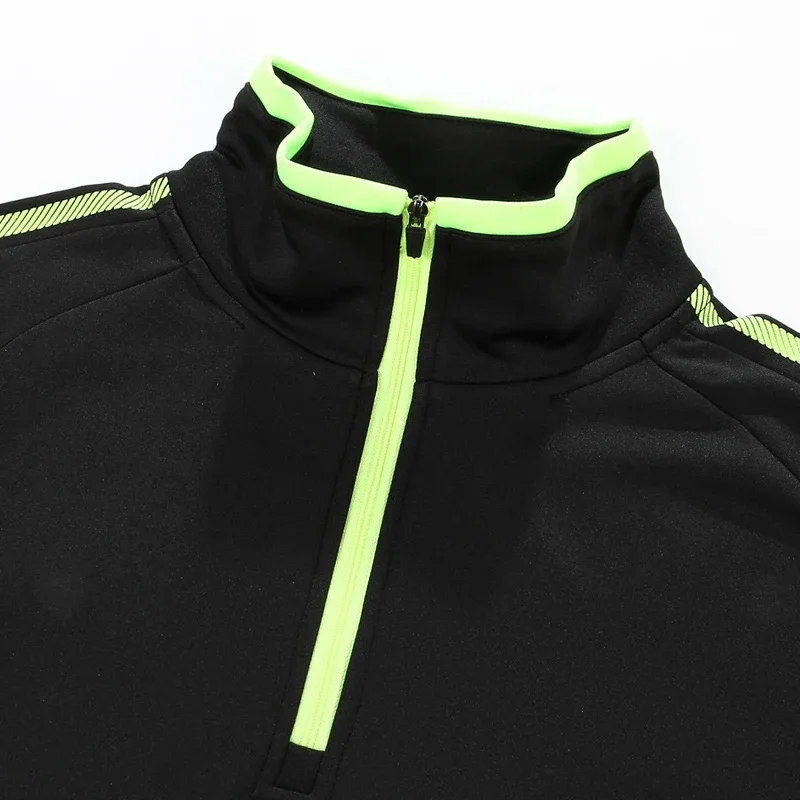 Breathable Trainning Long Sleeve Nylon Pullover Zip Up Hiking Sports Workout Tshirts Running Quick Dry Tennis Golf Jackets - Image 5
