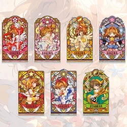 Anime Changing Sakura Peripheral Magic Card Girl Sakura Stand Color Window Quadratic Element Acrylic Animation Cartoon Gift