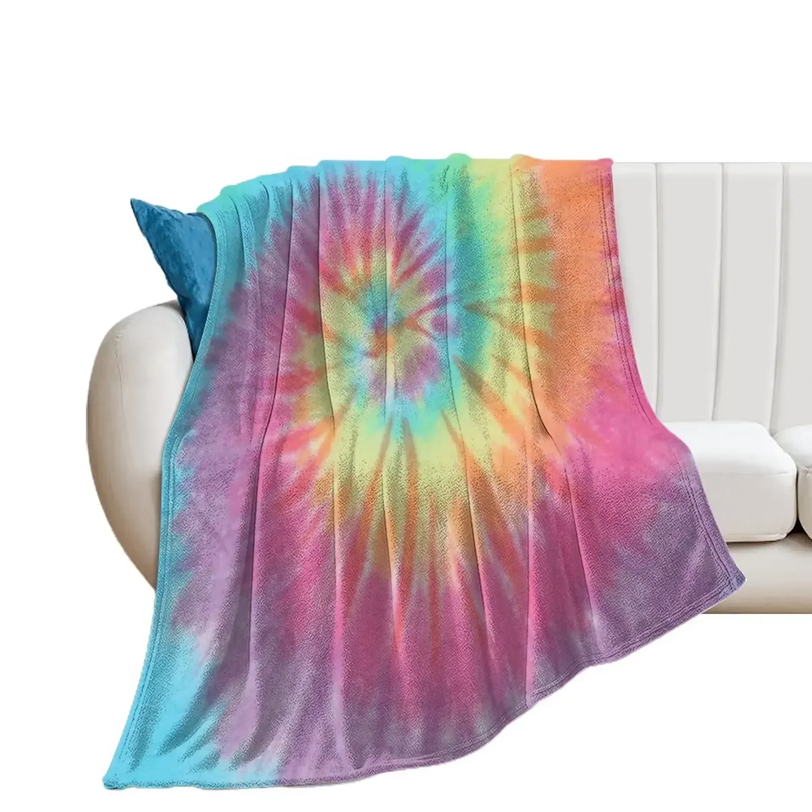 

Pastel Tie Dye Throw Blanket Winter beds Decorative Throw Luxury Camping Blankets