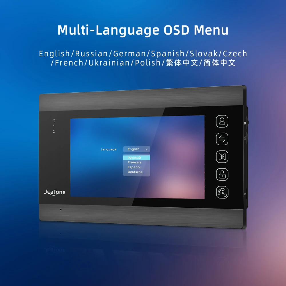 Jeatone Wifi Video Intercom Systeem Voor Thuis 7 Inch Smart Touchscreen Met Tuya Remote Intercom In Prive-House Appartement