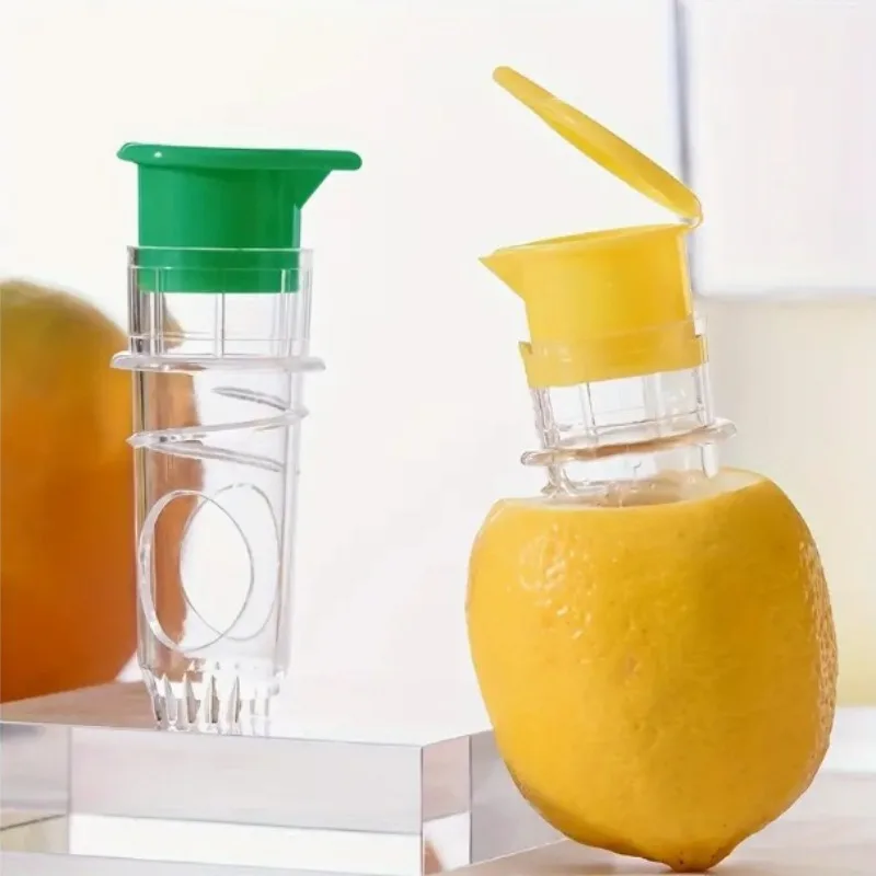 Portable Manual Lemon Juicer Tool Lemon Screw Cap for Easy Cleaning Manual Juice Maker Plastic Manual Juicer