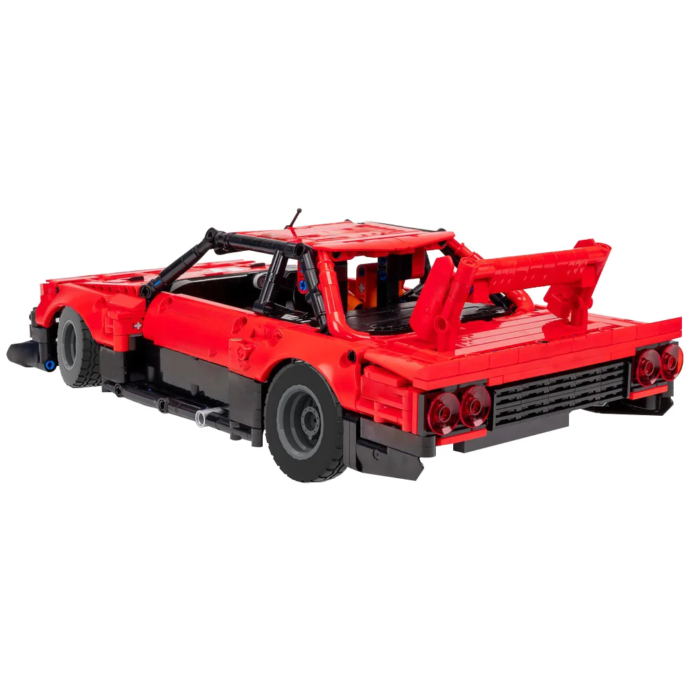 MOC Skyline Super silueta coche deportivo bloques de construcción coche de Rally japonés KDR30 ladrillos creativos montaje juguetes chico regalo de cumpleaños