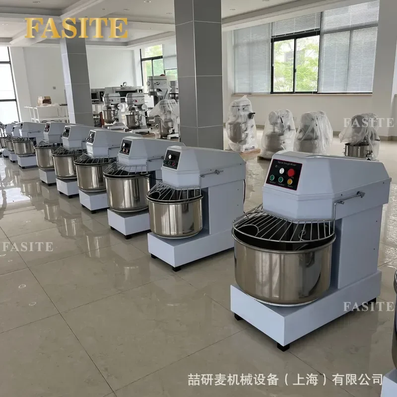For Commercial Vertical Dough Mixer 25/50kg Two Speed Double Action Reverse Kneader Heavy Duty Bread Making Machine for
