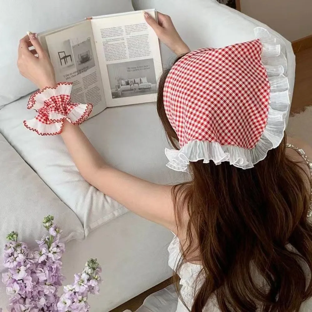 Lace Triangular Hair Scarf Headband Square Headscarf Hairband Turban Bandage Bandana Headband Women Headwarp Hair Accessories