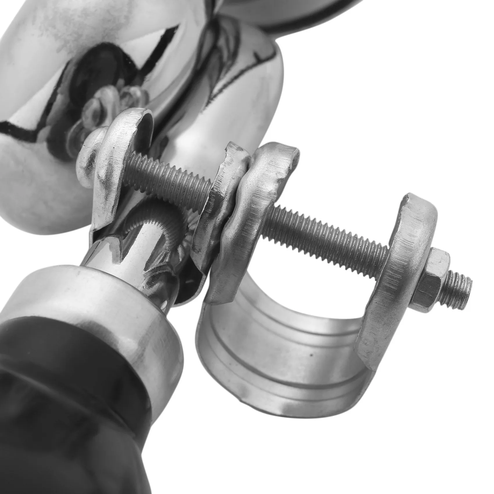 ABAH-2X Non-Electronic Trumpet Loud Bicycle Cycle Bike Bell Vintage Retro Bugle Hooter Horn Silver