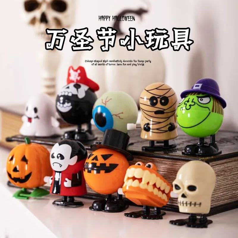 Halloween Decoration Skull Shooting Props Jumping Jack-O '-Lantern Toy Holiday Activity Layout Display Kawaii Children'S Gifts