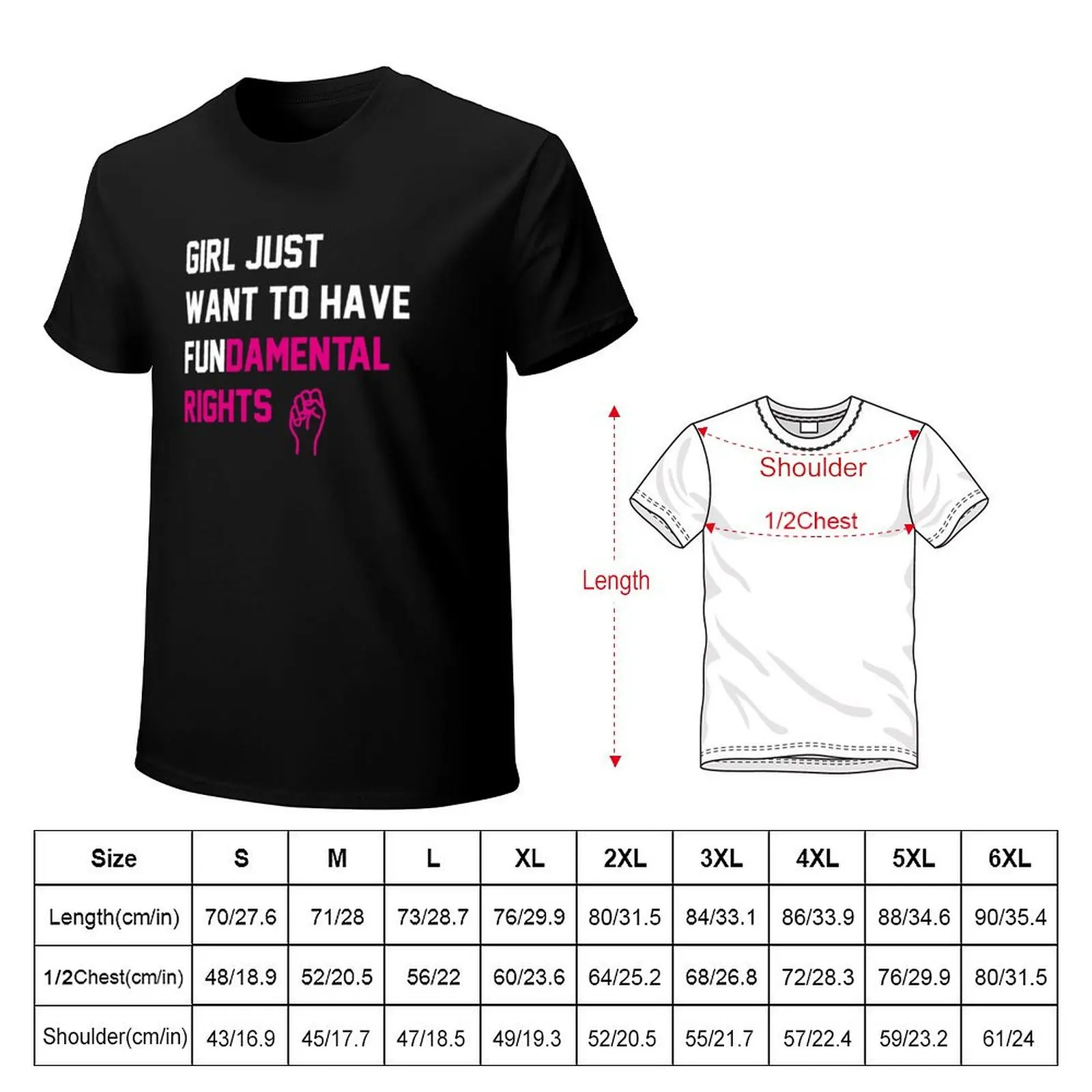 Cyndi Lauper's Official Girls Just Want to Have Fundamental Rights T-Shirt t shirt man luxury T-Shirt