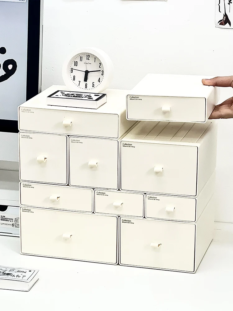 

Настольный органайзер большой емкости, пылезащитный контейнер для хранения, пластиковый органайзер для книг и канцелярских принадлежностей, для классификации и управления.