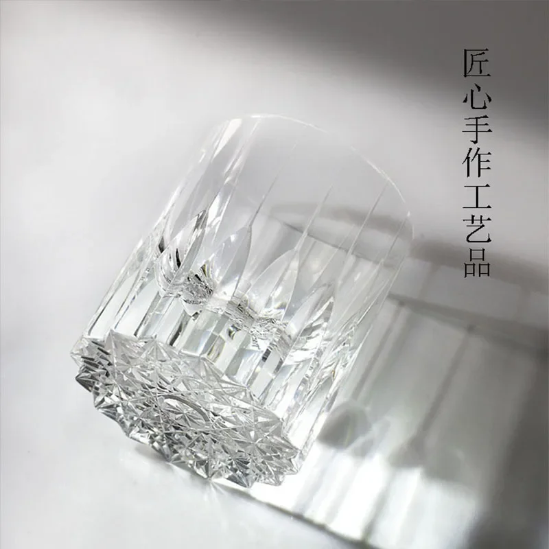K9 crystal whiskey glass wine glass Edo cut son Xingmang cup fragrant cup spirits foreign wine cup light luxury wine glass