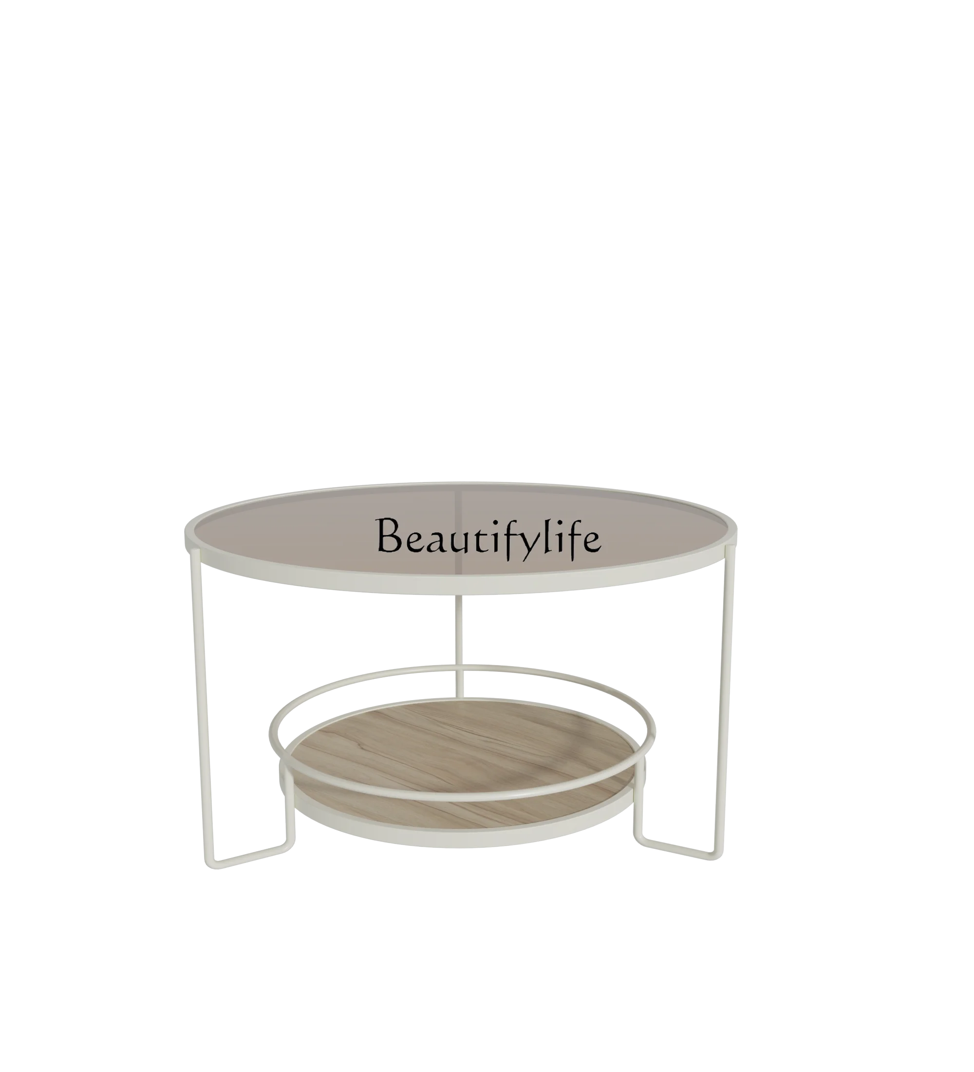 

Modern Light Luxury Changhong Tempered Glass Coffee Table Round Small Apartment Small Table