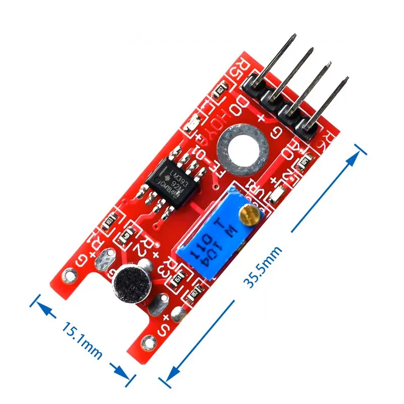 Microphone Voice Sound Sensor Module For Arduino Analog Digital Output Sensors KY-038