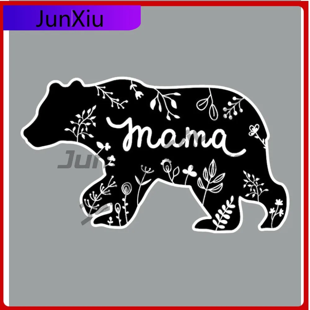 

Mama Bear Cartoon Sticker Waterproof Scratch-proof Decoration Accessories Adventure Motorcycle Windows Windshield Luggage Kayak