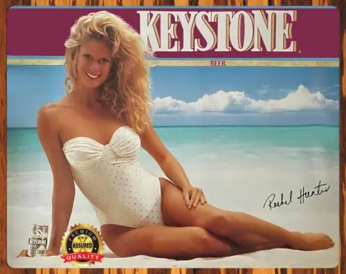 Keystone Beer - Rachel Hunter - Keystone Light - Metal Sign