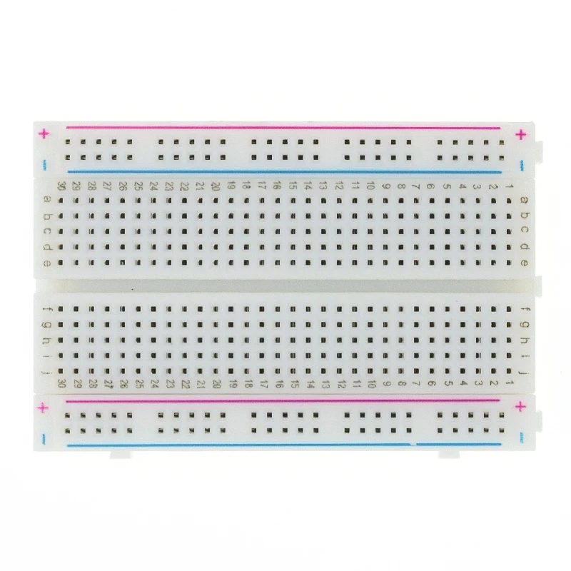 400/830 punti Breadboard 830 punti Breadboard MB-102 scheda di prova PCB senza saldatura Breadboard a 400 fori test MB102 sviluppo fai da te