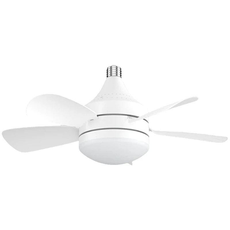 M2EE Adjustable LED Ceiling Fan Light With Strong Wind, Even Lighting Distribution Energy Efficient For Home Bedroom Office