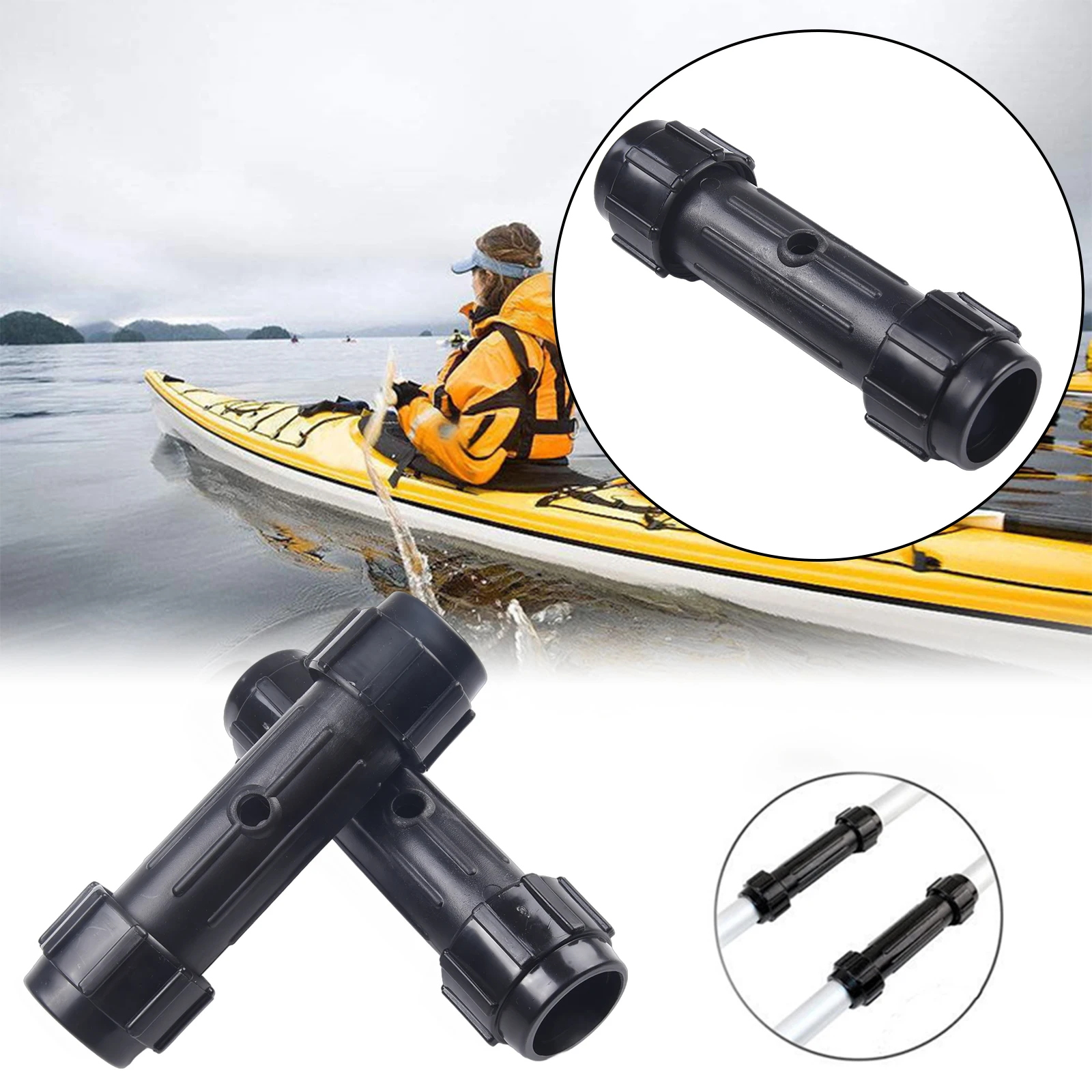 

2 Pcs Boat Rafting Paddle New Aluminum Alloy Detachable Float Afloat Oars Fitting Canoe Oar Boating Accessories Ponton Shipping