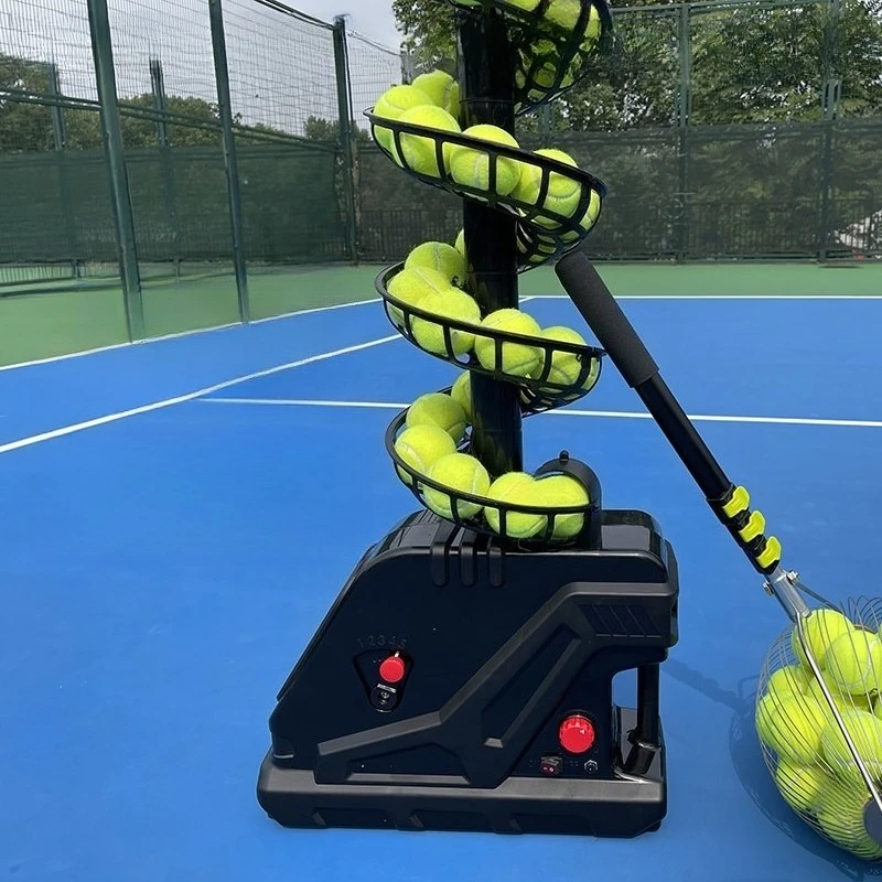 Portable tennis serve machine Small portable automatic feeding ball sparring training machine Single teaching