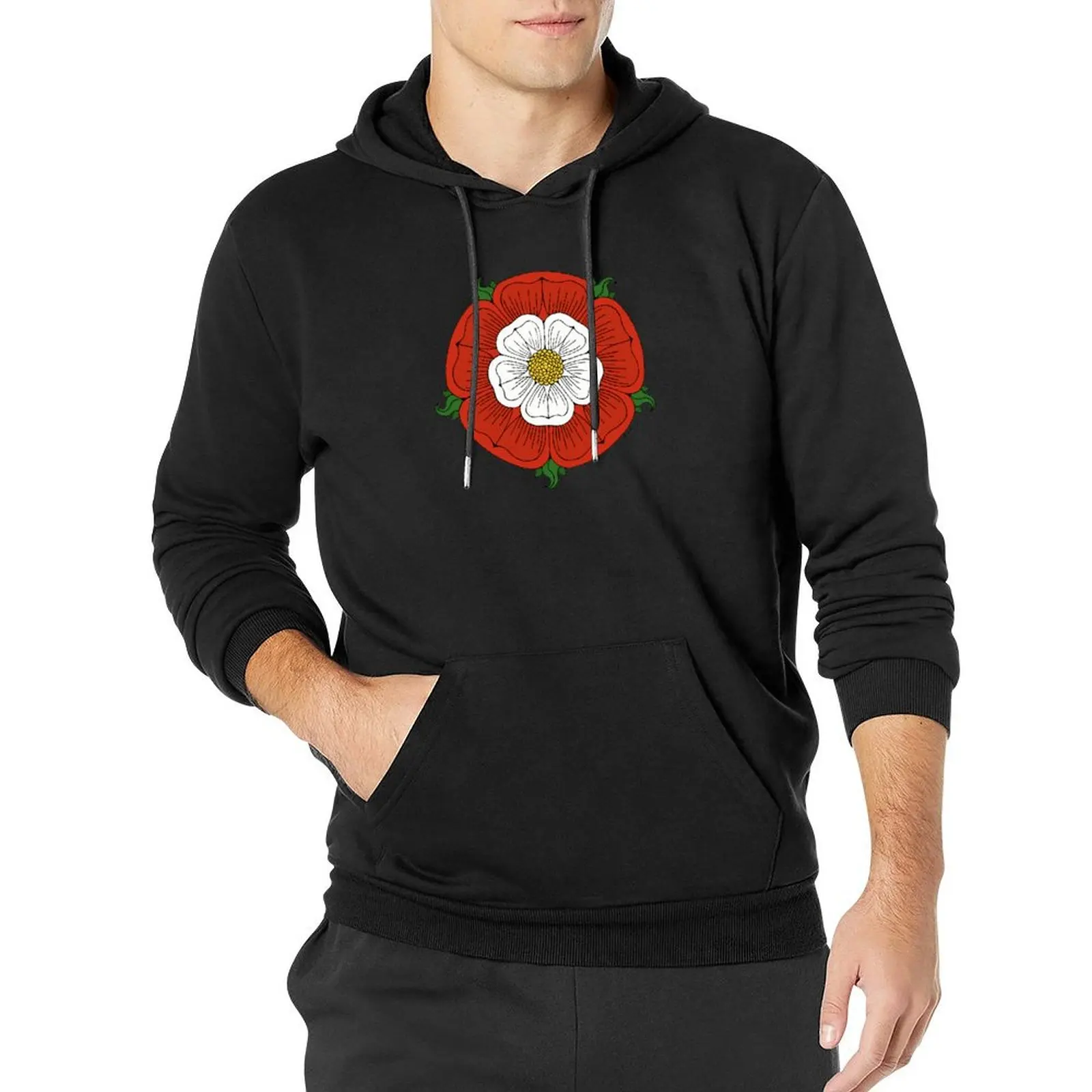 

Tudor Rose Pullover Hoodie korean autumn clothes men wear hooded shirt designer hoodies