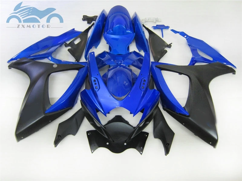 New Fairing kits for Suzuki GSXR 600 2006 2007 K6 GSXR600 750 motorcycle road racing fairings kit GSXR750 06 07 blue black