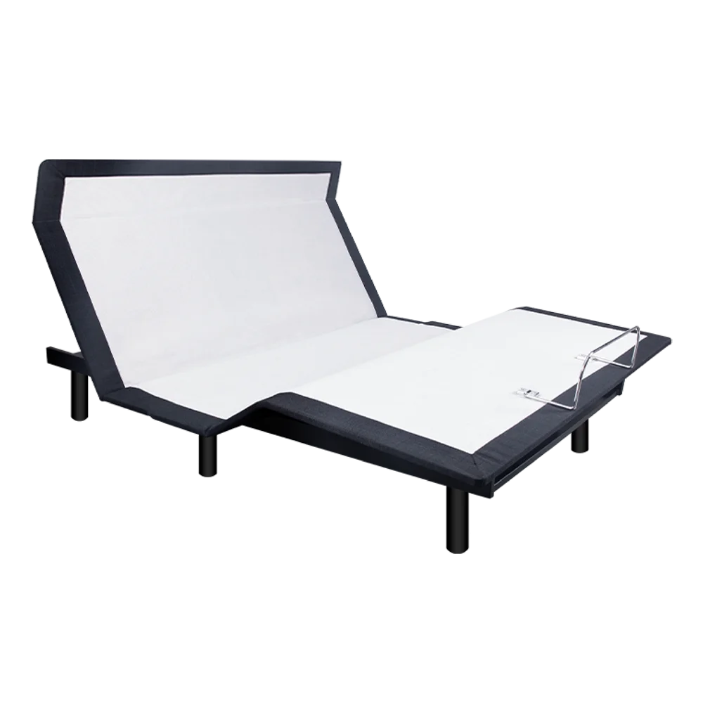 BG300 Modern Adjustable Bed Base Frame With Zero Gravity Head Foot Lift USB Memory Wireless Remote Under-Bed Lights Metal Frame