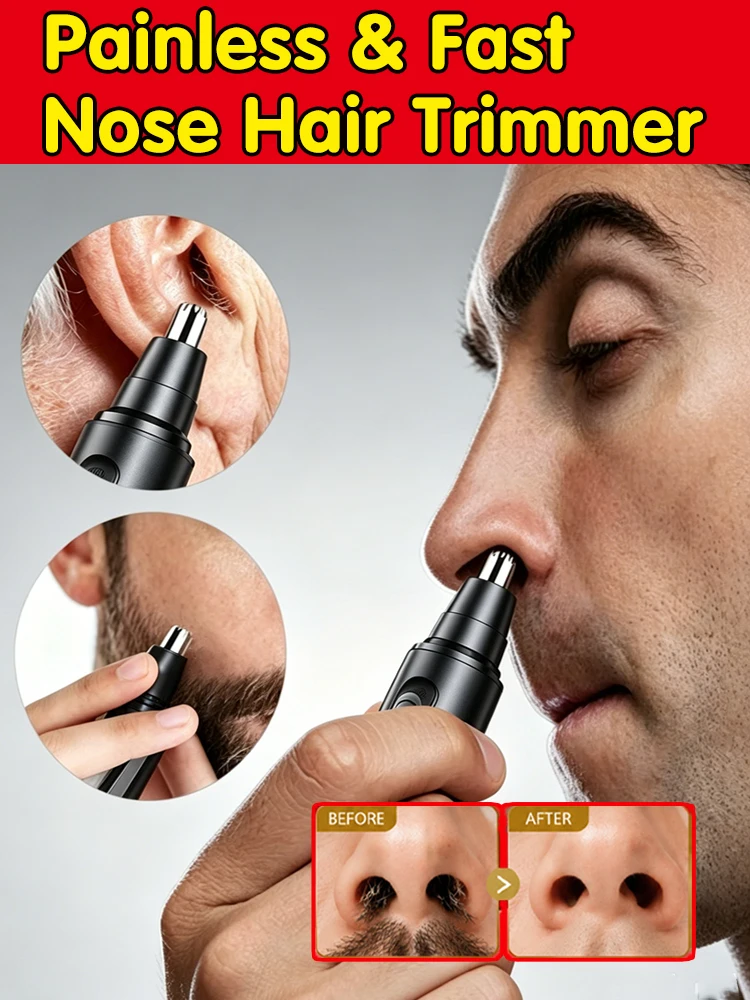 Multifunctional Electric Nose Hair Trimmer Nose Hair Portable Rechargeable Nose Hair Trimmer Mini Trimmer Nostril Cleaner