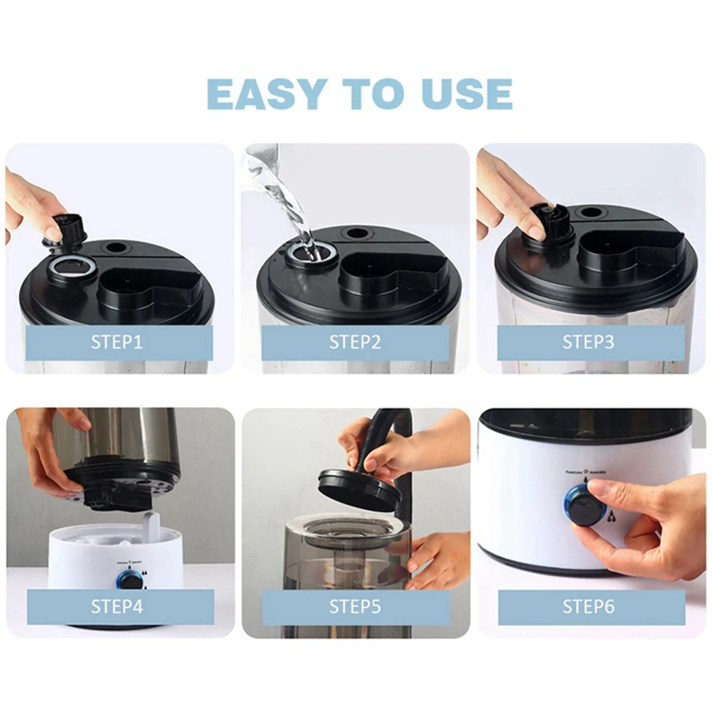 

ZZ-4L Amphibians & Reptile Mist Humidifier With Hose Adjustable Terrarium Reptile Fogger Humidifier Accessories
