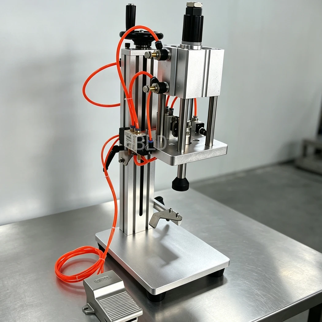 Cosmetic Bottle Sealer Pneumatic Perfume Spray Bottle Capping Machine for Cosmetic Shop Small Production view 3