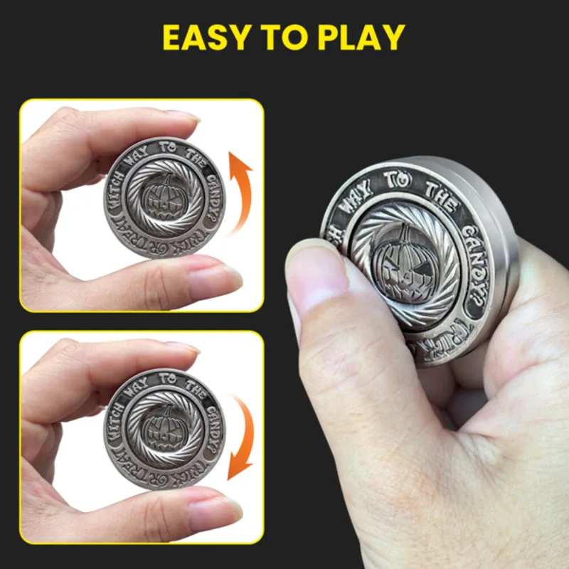 Magnetic Metal Fidget Slider Coin Decompression Toy Fidget Toy Adult EDC Casual Fidget Toy Sensory Toy for Anxiety Stress Relief