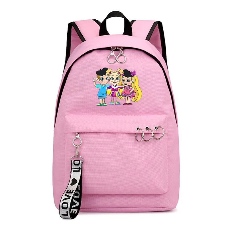 Diana e Roma Show Zaino Nuovo stile Cartoon Kids Borsa per bambini Zaino per ragazzi e ragazze Zaino a tracolla