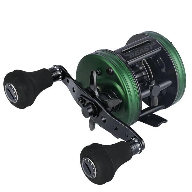 Original AMBASSADEUR BEAST HD, 5600, 5601, Baitcasting Fishing Reel 7kg  5.3:1 Gear Carbon Matrix Large Knobs Saltwater Drum Reel - AliExpress 18