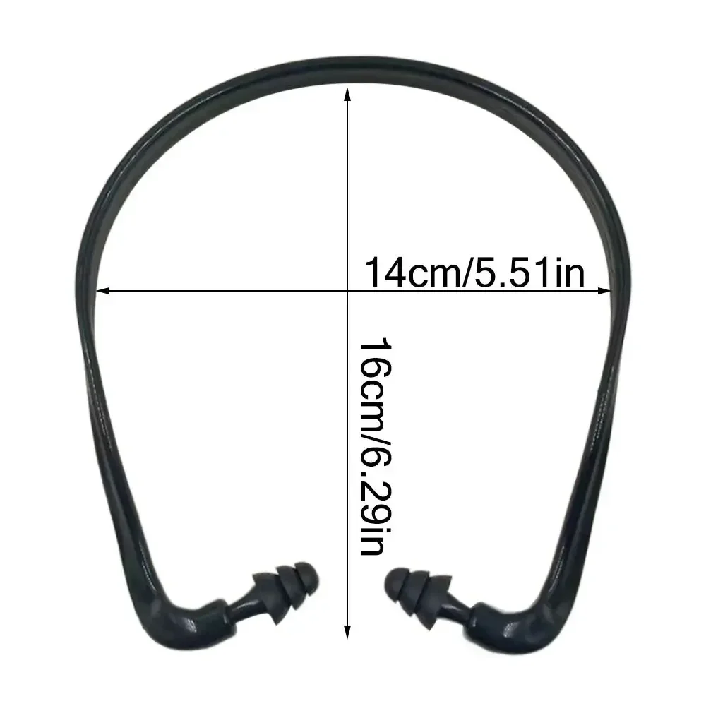 Soft Silicone Headband Earplugs Anti Noise Earmuff Swimming Sleeping Noise Reduction Reusable Ear Plugs Blue Black Orange