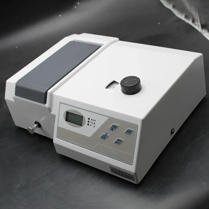 721 Visible Spectrometer Wavelength 330-1020nm UV Spectrophotometer Tester Precision UV-Vis Photometer with Analyser Cuvette Kit