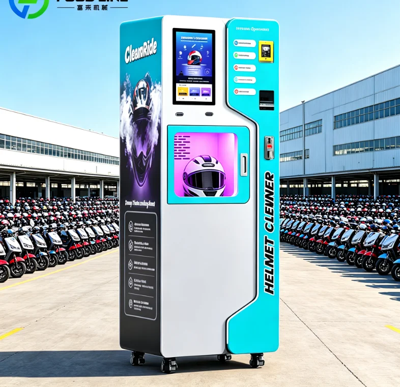 Intelligent Program Control Helmet Cleaning Vending Machine