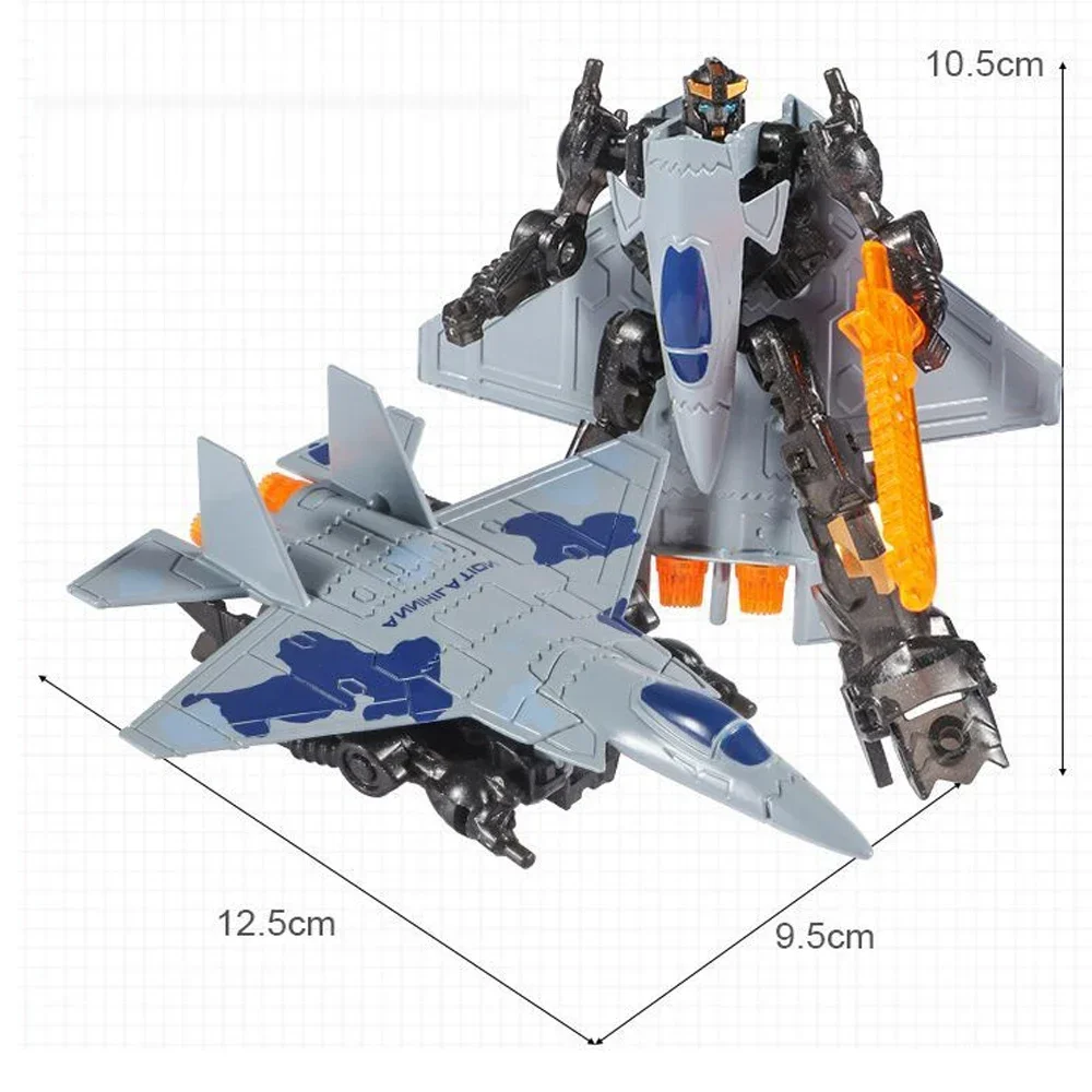 Alloy Deformation Robot Truck Fighter Army Assembling Educational Toys Action Figures Robot Toy for Kids Gifts Die cast Model