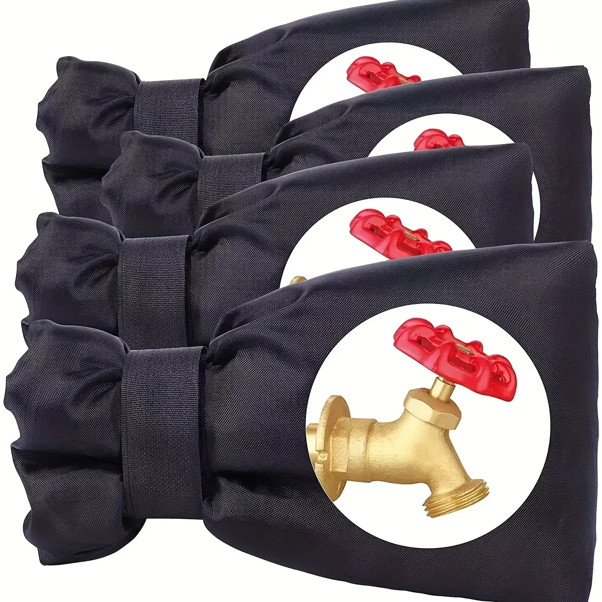 

Winter Faucet Covers, 1/2 Pcs, Indoor/Outdoor Freeze Protection for Garden & Kitchen. Traditional Backflow Preventer.