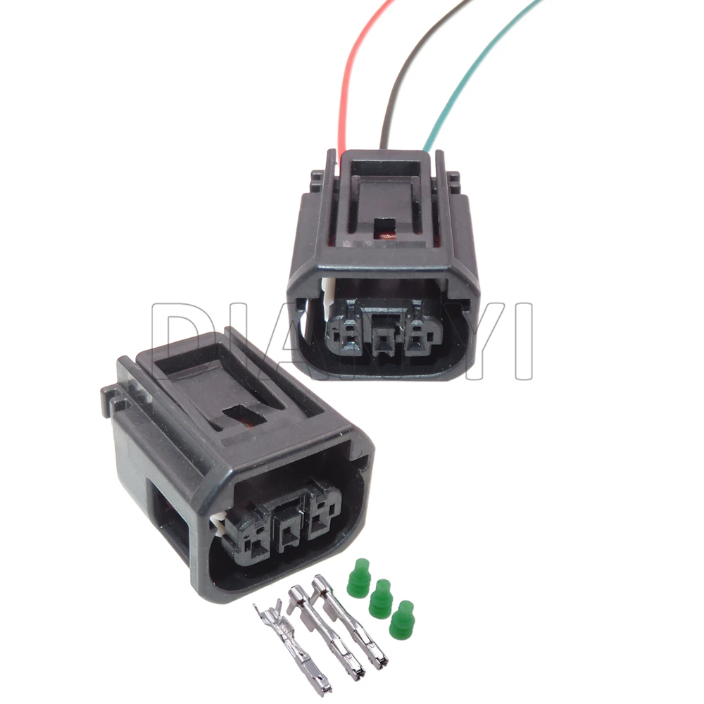 1 Set 3 Way AC Assembly Car Wire Harness Socket 7289-7041-30 90980-12D17 Auto Waterproof Connector with Cables