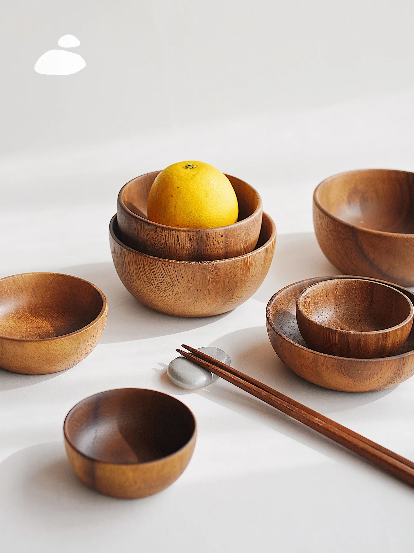 Tazón de arroz de madera, tazón de sopa, plato pequeño para ingredientes, tazón de ensalada de madera de mesua, tazón de frutas, tazón japonés.