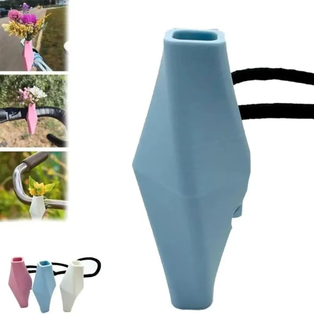 Gifts Silicone Bike Flower Vase Bicycle Accessories Portable Mini Vase Handlebars Decorative Flower Vase