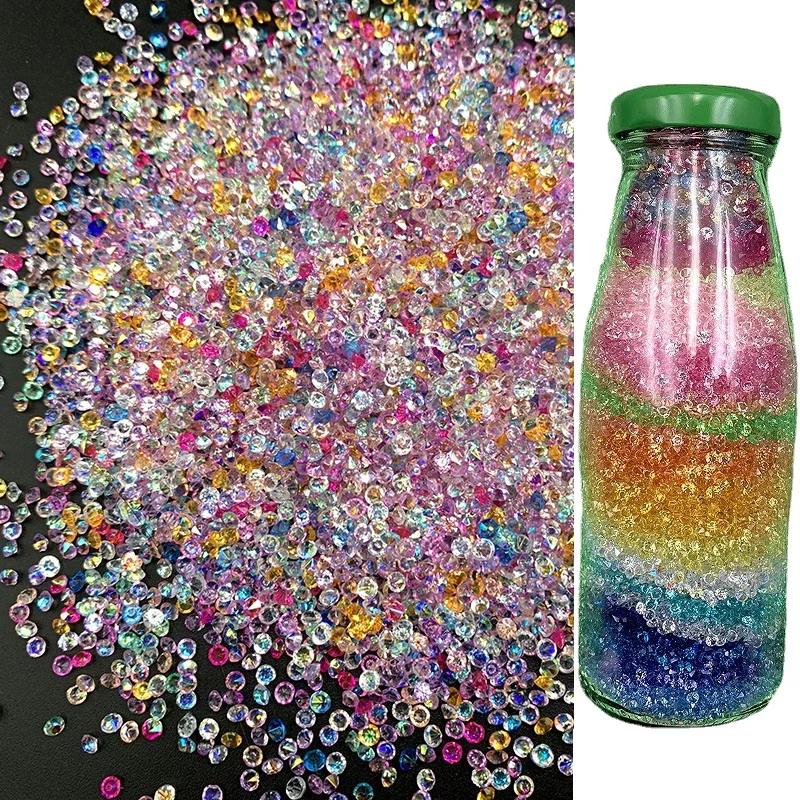 3000pcs Diamond Table Confetti Centerpiece Wedding Bridal Shower Bachelorette Party Anniversary Birthday Decoration Vase Filler