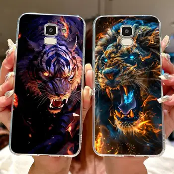 Průhledný kryt pro Samsung J6 2018 SM-J600F Roztomilý módní vtipný malovaný zadní kryt pro Samsung Galaxy J6 2018 Pouzdro na telefon J600G J600FN 10 nejlepší prodej Náhradní displej Samsung - №2