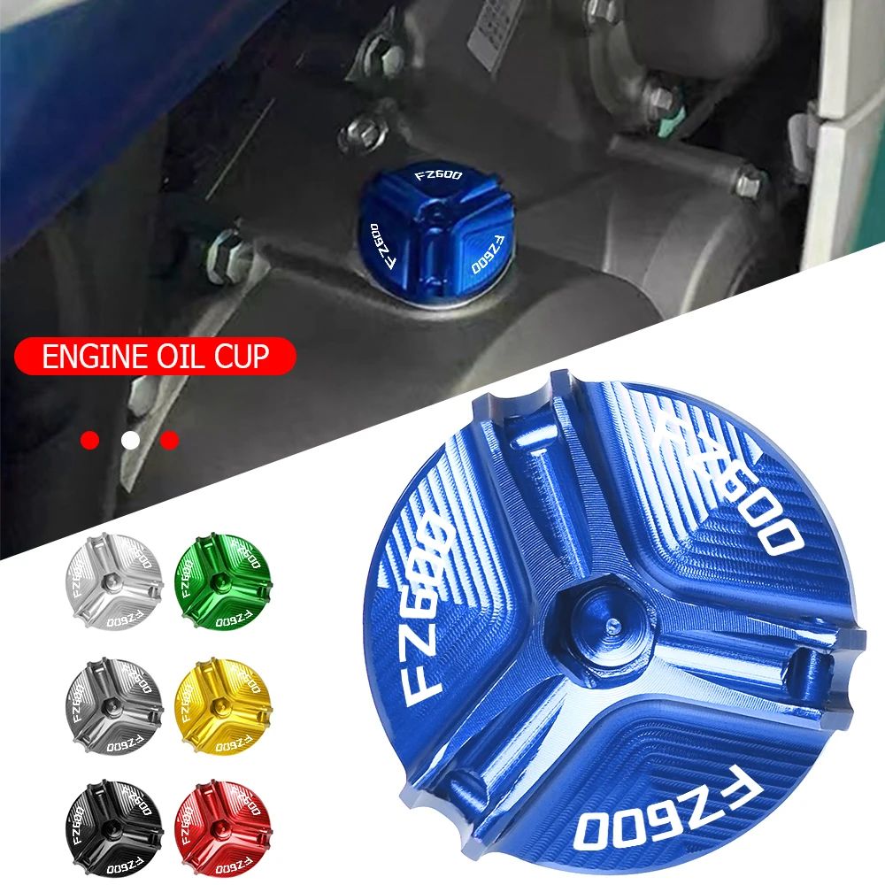 

For Yamaha FZ600 FZ 600 M28*3 aluminum Oil Filler Cap Engine Oil Cup Fuel Filler Tank Cap Cover 1987 1988 Motorcycle Accessories